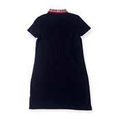 TOMMY HILFIGER トミーヒルフィガー 鹿の子 半袖 ポロワンピース M/ネイビー レディース
