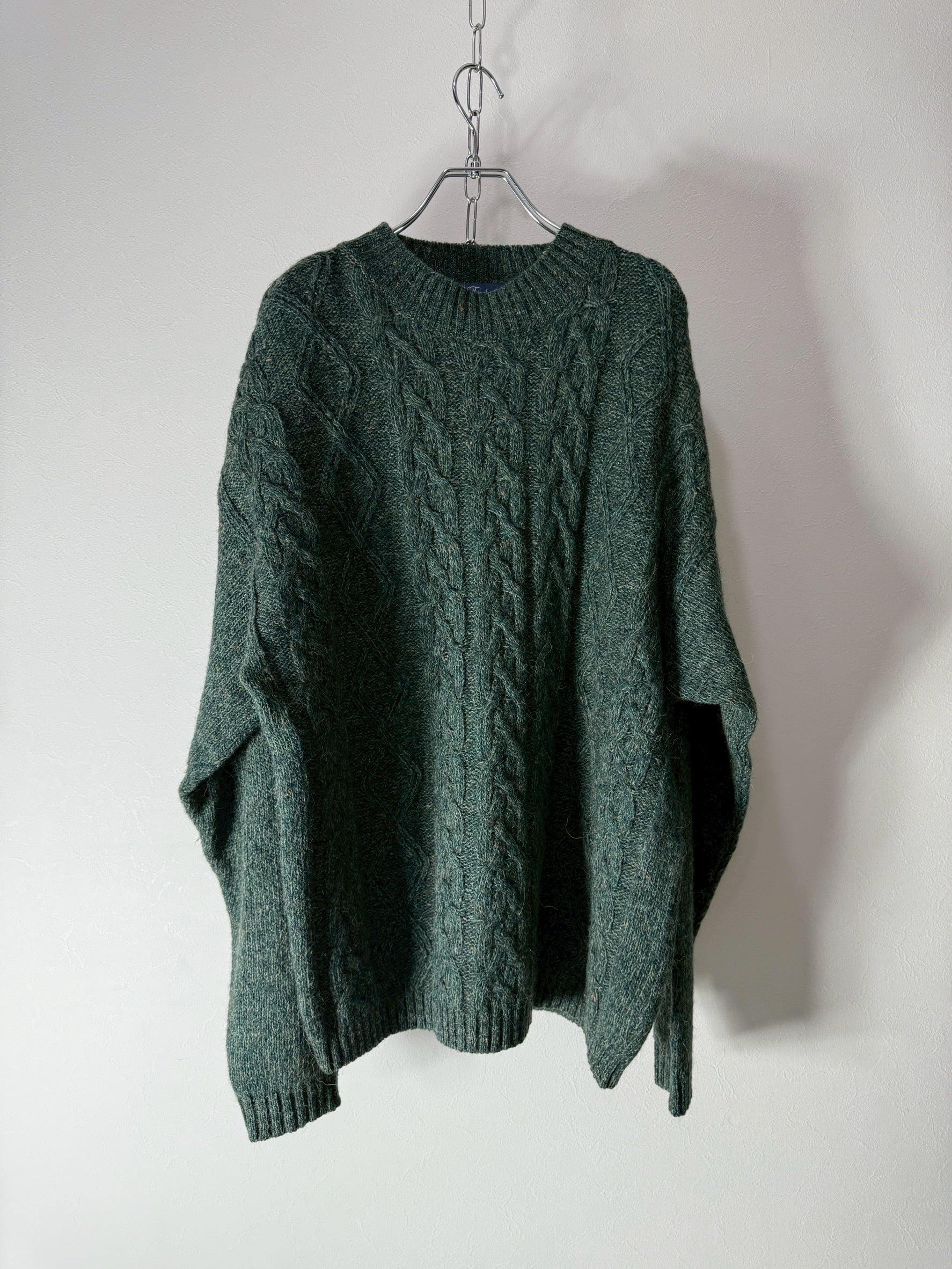 80~90’s ITALY made Alpaca-Blend Cable Knit