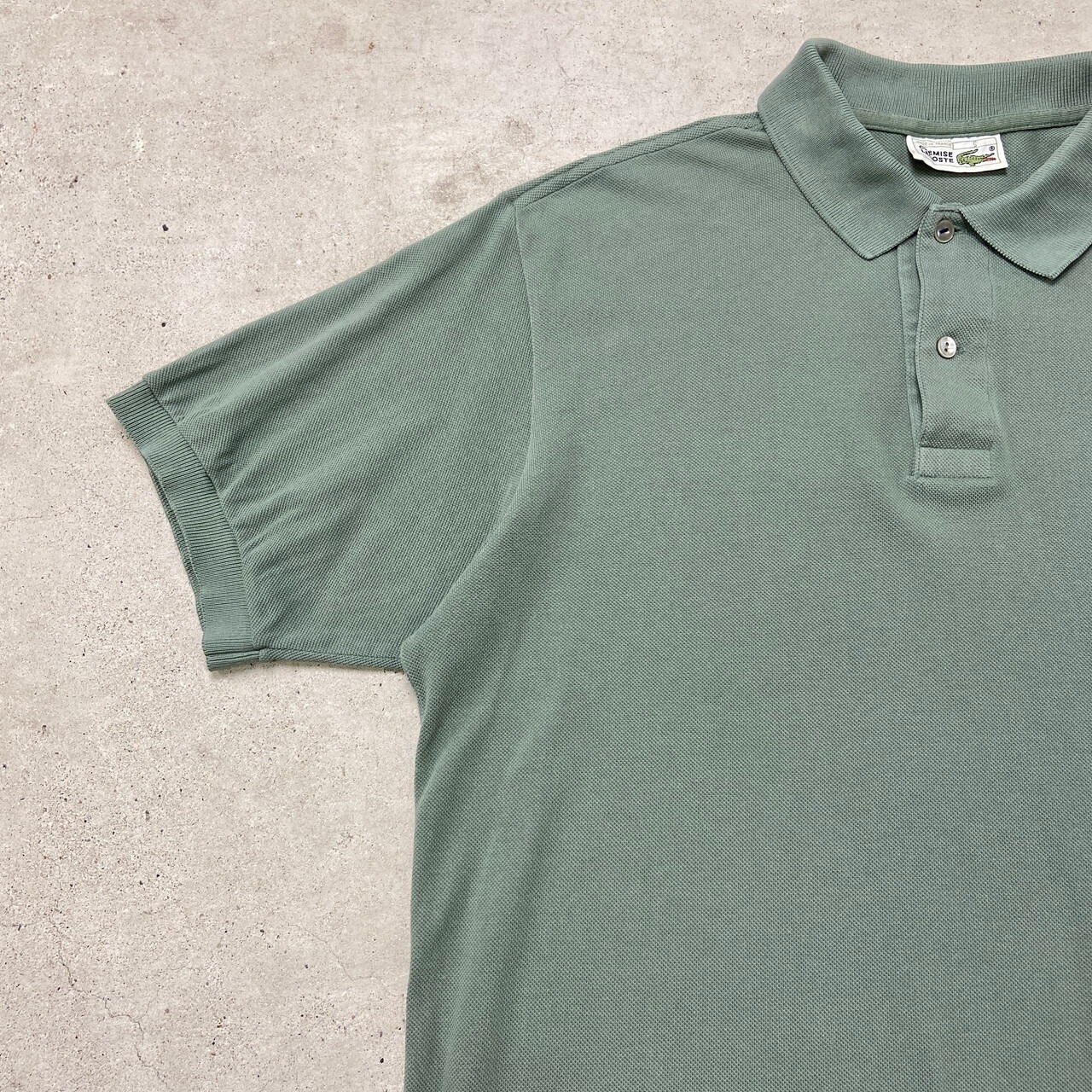80年代 フランス製 LACOSTE ラコステ ポロシャツ 鹿の子 フレラコ 