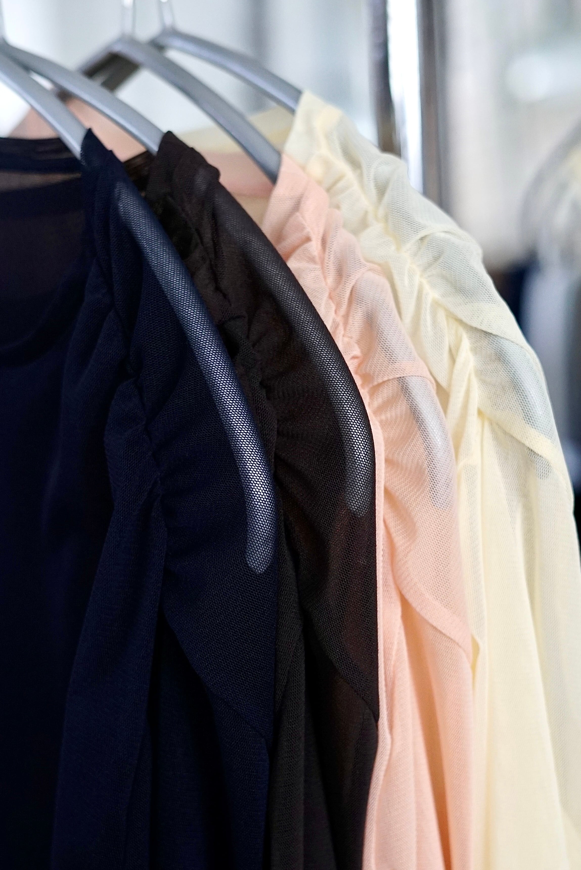 JUN MIKAMI / POWER NET LONG SLEEVE (LEMON CURD, SHELL PINK