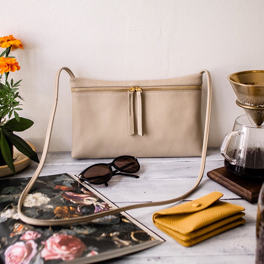 横長】本革 ショルダー ポシェット サコッシュ | chouchou masako