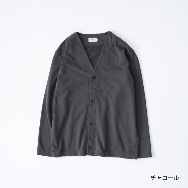 リネン RINEN 20/1オーガニック裏毛 カーディガン(R17602)全4色