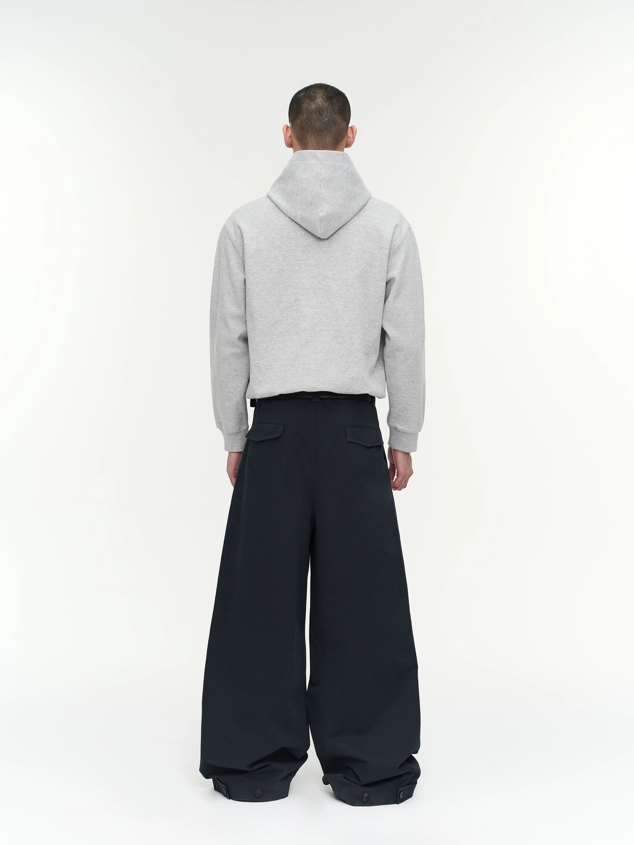 NFAI. Double Pleat Wide Trousers