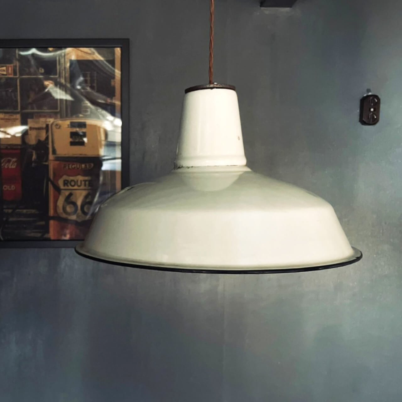 ヴィンテージシェード ペンダントライト ホワイト | INDUSTRIAL WORKS
