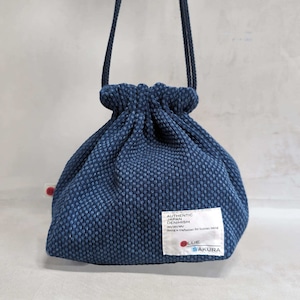 “DENTO” SASHIKO DRAWSTRING BAG