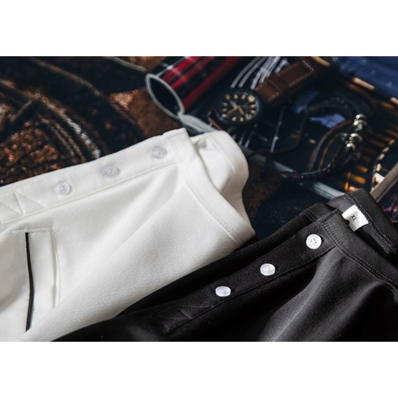 ヘンリーネックポケットTシャツ 10107