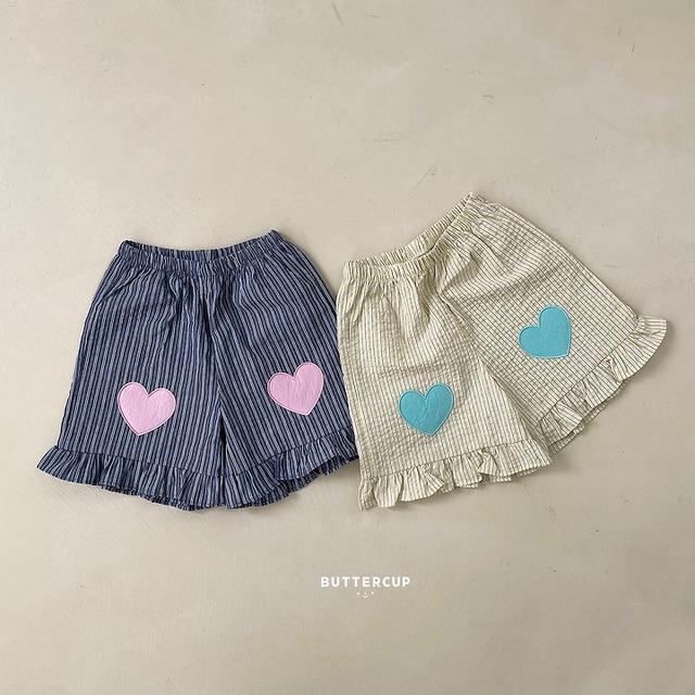 【取寄】buttercup｜heart heart pin pants｜ハートハートピンパンツ｜XS-XL｜kids｜26 summer