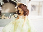 ブルーアイ　ライムグリーンのドレス・ボネ「Nancy Ann Story Book Doll」 画像9