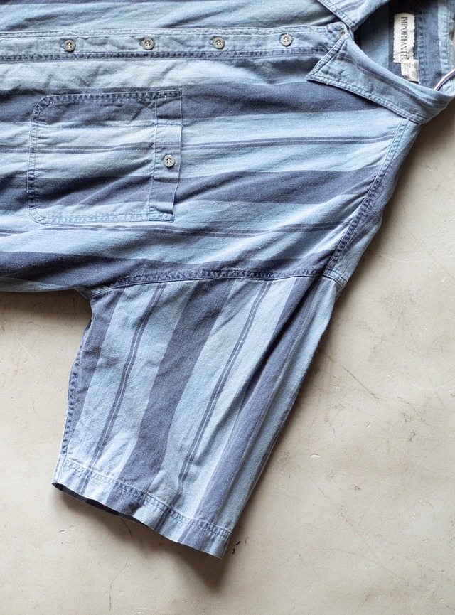 "IMPORTANTE" 1990s Wide stripe shirts