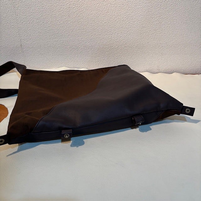 B.stuff　 再入荷！ナイロンコンビ変形2WAYショルダー(ディープブラウン)