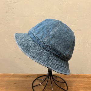HIGHER SELVEDGE DENIM FADED HAT with SLOPING BRIM
