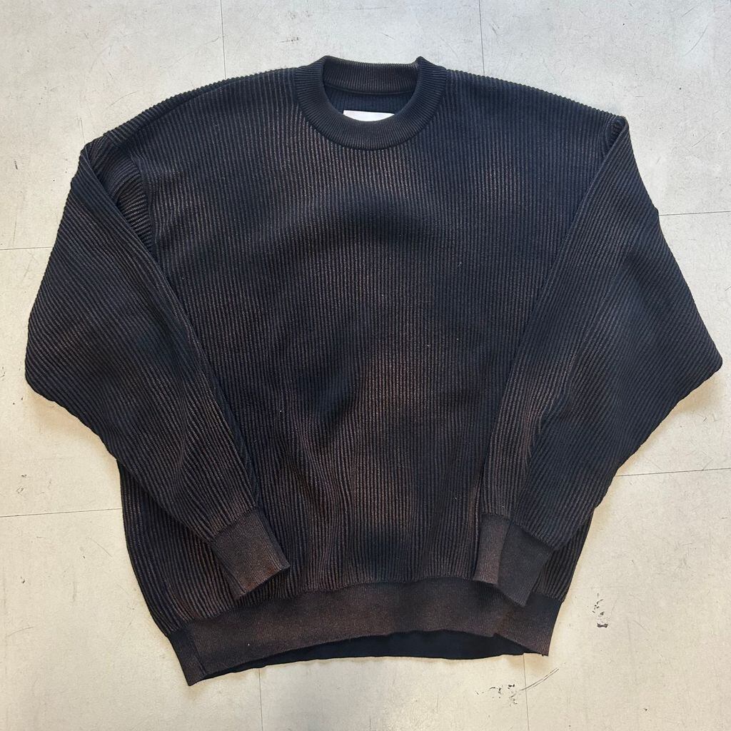 ssstein シュタイン 24AW スキッパーニット ブラック ssstein