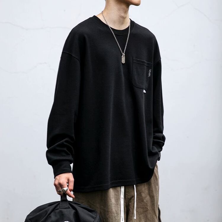 ★SIMPLE DESIGN ROUND NECK SWEATER　　　A0755