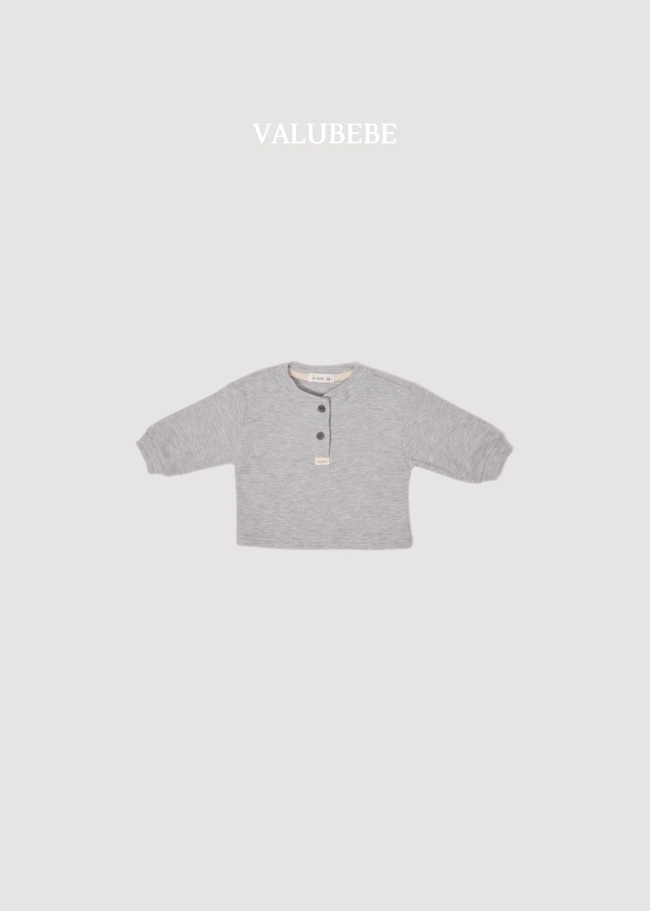 送料無料【予約】/ ミニワッフルボタンTシャツ / valubebe