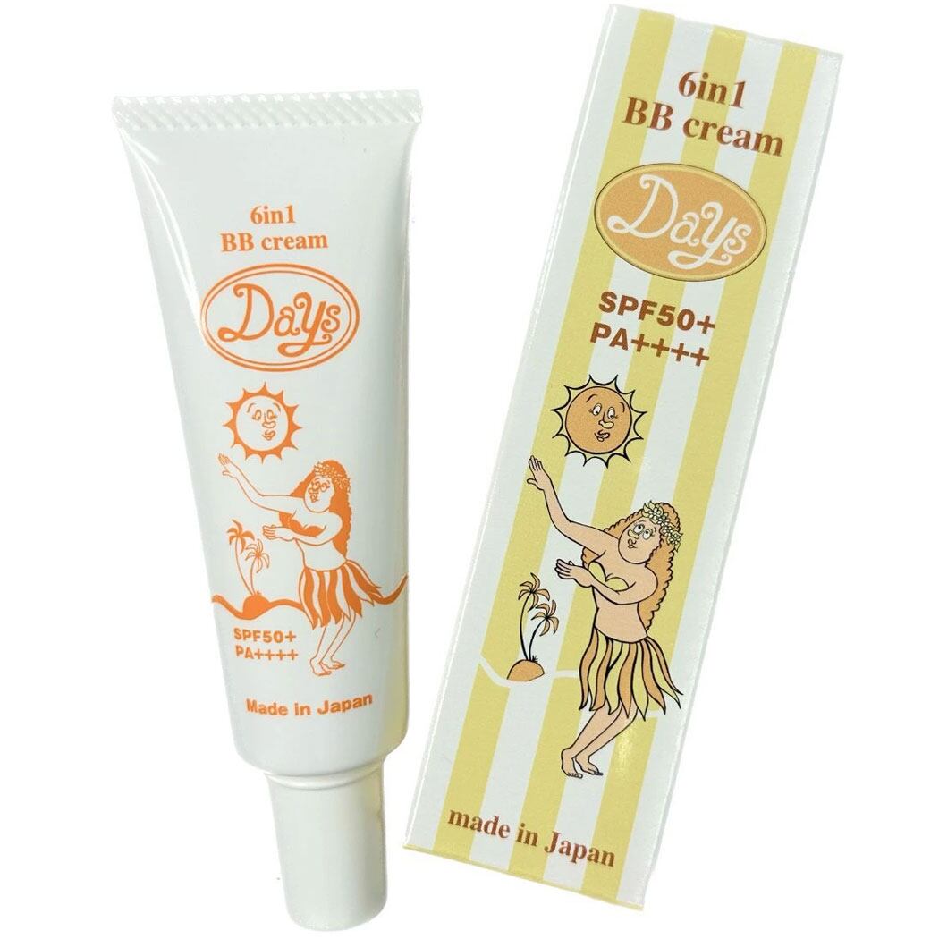 日焼け止め Days 6in1 BB Cream SPF50+ PA++++ 肌に優しい マリン