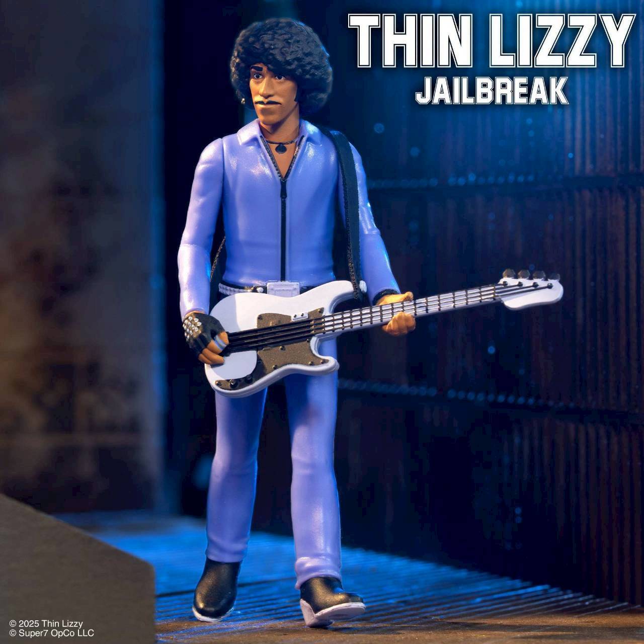 【 ReAction Figures 】 THIN LIZZY(シン・リジィ): フィル・ライノット(ジェイルブレイク ver.) / SUPER7 /スーパー7〚アメリカン雑貨 アメトイ〛