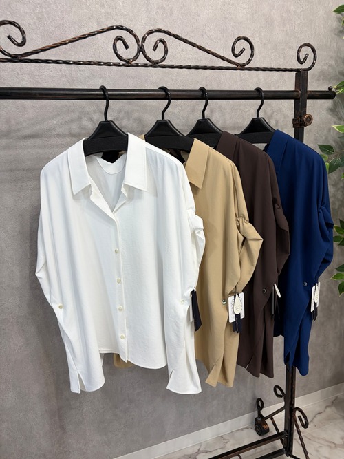 【ROBE】ノルディス　バックテープシャツブラウス　631426