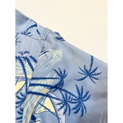 90s Ralph Lauren "CLAYTON" S/S OPEN COLLAR SHIRT Size XL