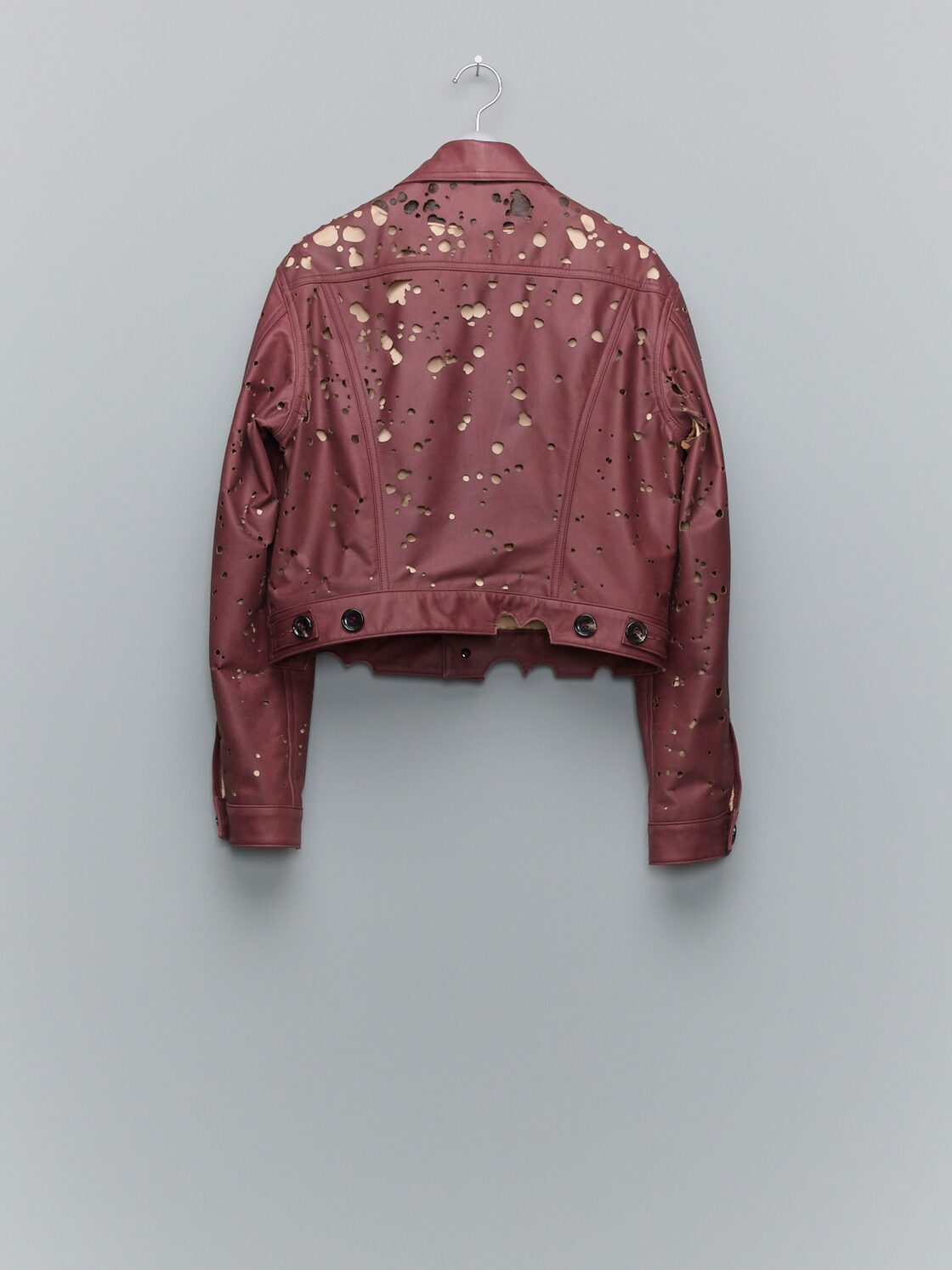 24AW】 MASU BACTERIA LEATHER TRUCKER JACKET(REDDISH BROWN) MPFW  