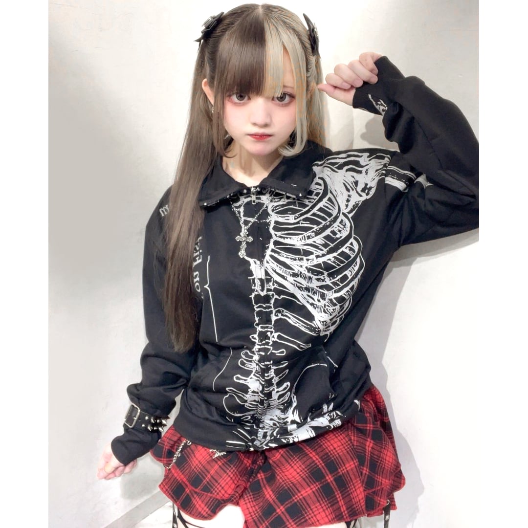 新作】Skeleton ハイネックZIPトップス | VOLCAN&APHRODITE 公式通販