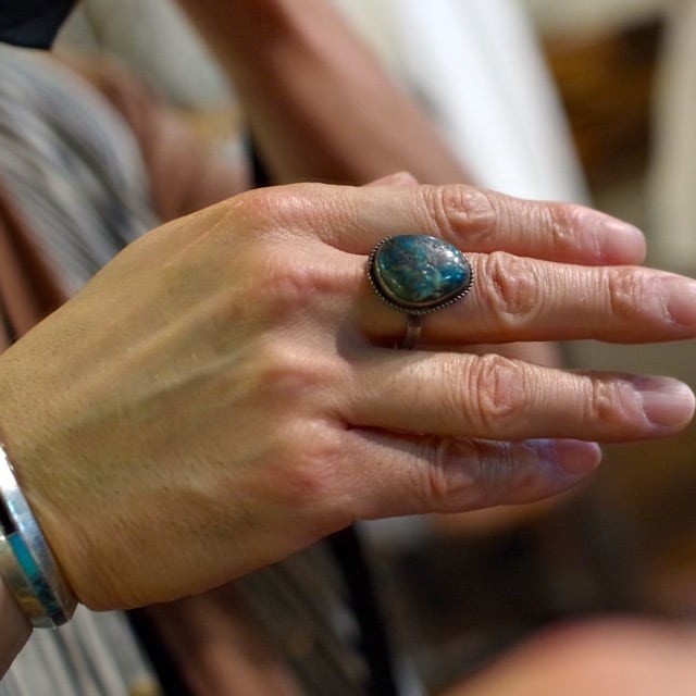 Vintage Turquoise Silver Ring / インディアン ジュエリー ターコイズ