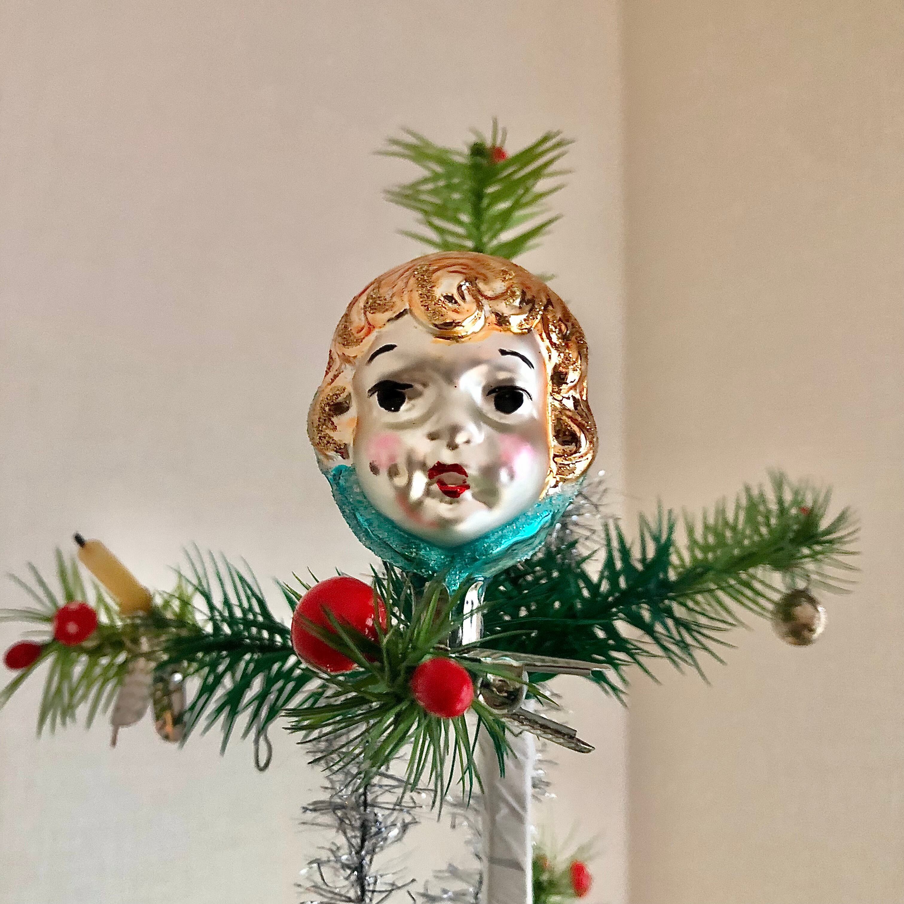 アスティエ　ガラスオーナメント　３点　ドイツ　クリスマスオーナメント ASTIER de VILLATTE. ドイツ製 三日月(大) ガラスオーナメント