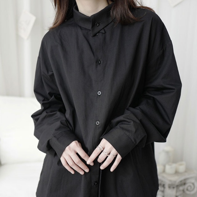 niche collar design shirt（ニッチカラーデザインシャツ）-b1330