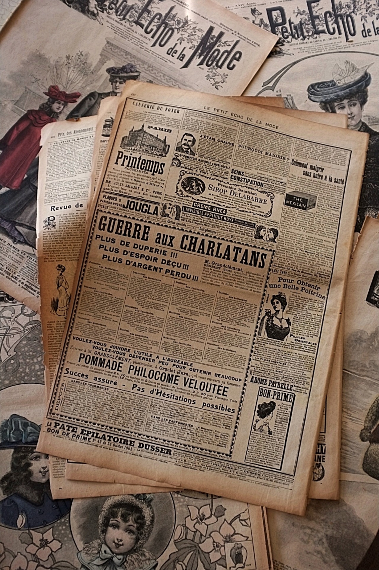 1902s Le Petit Echo de la Mode 44c 永遠の淑女とモード新聞