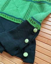 【数量限定販売 】黄緑染めニットTシャツ 草原の香り