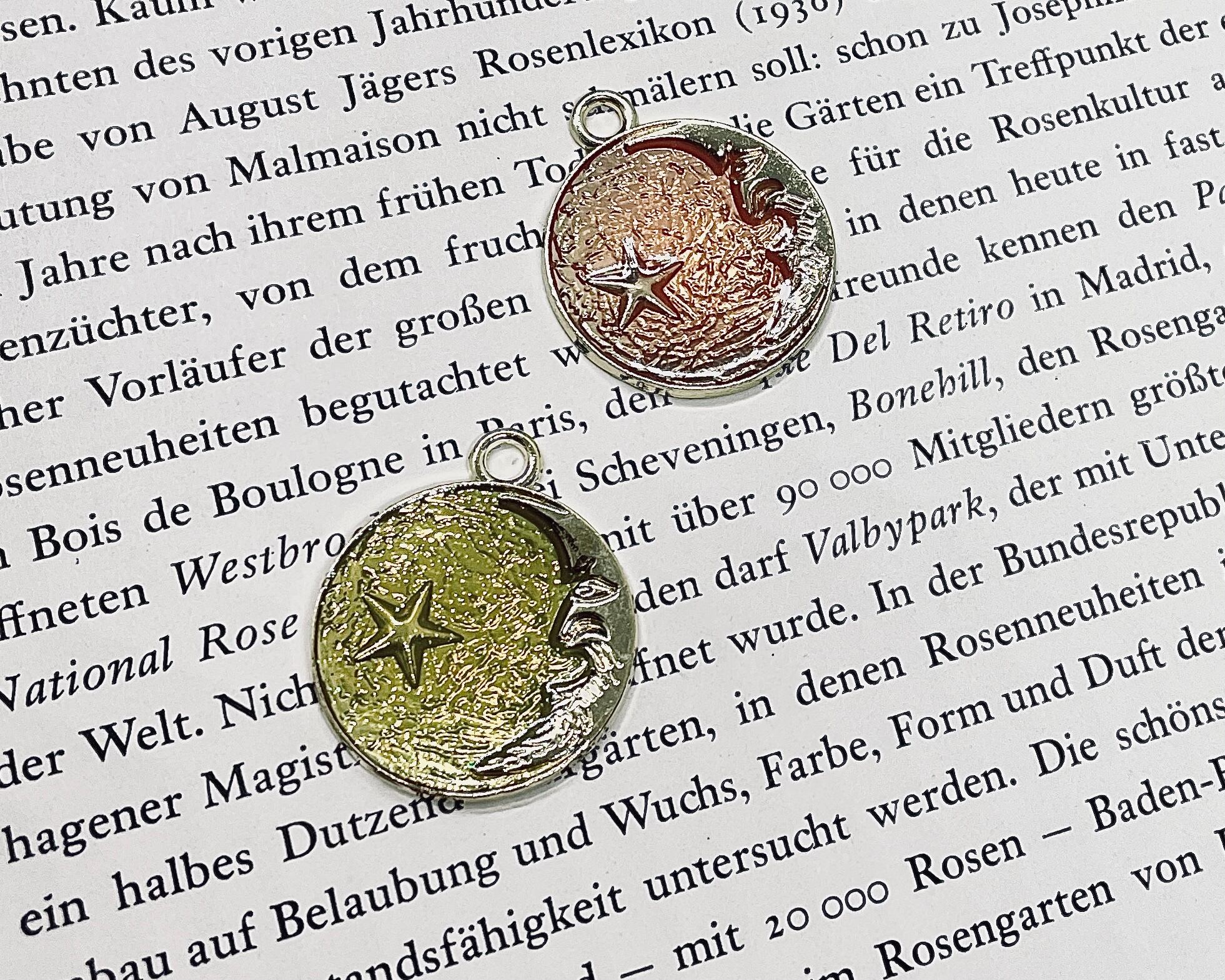 コイン チャーム 星 月 ハンドメイドパーツ ハンドメイド アクセサリー パーツ shop aura アクセサリーチャーム 土星モチーフ