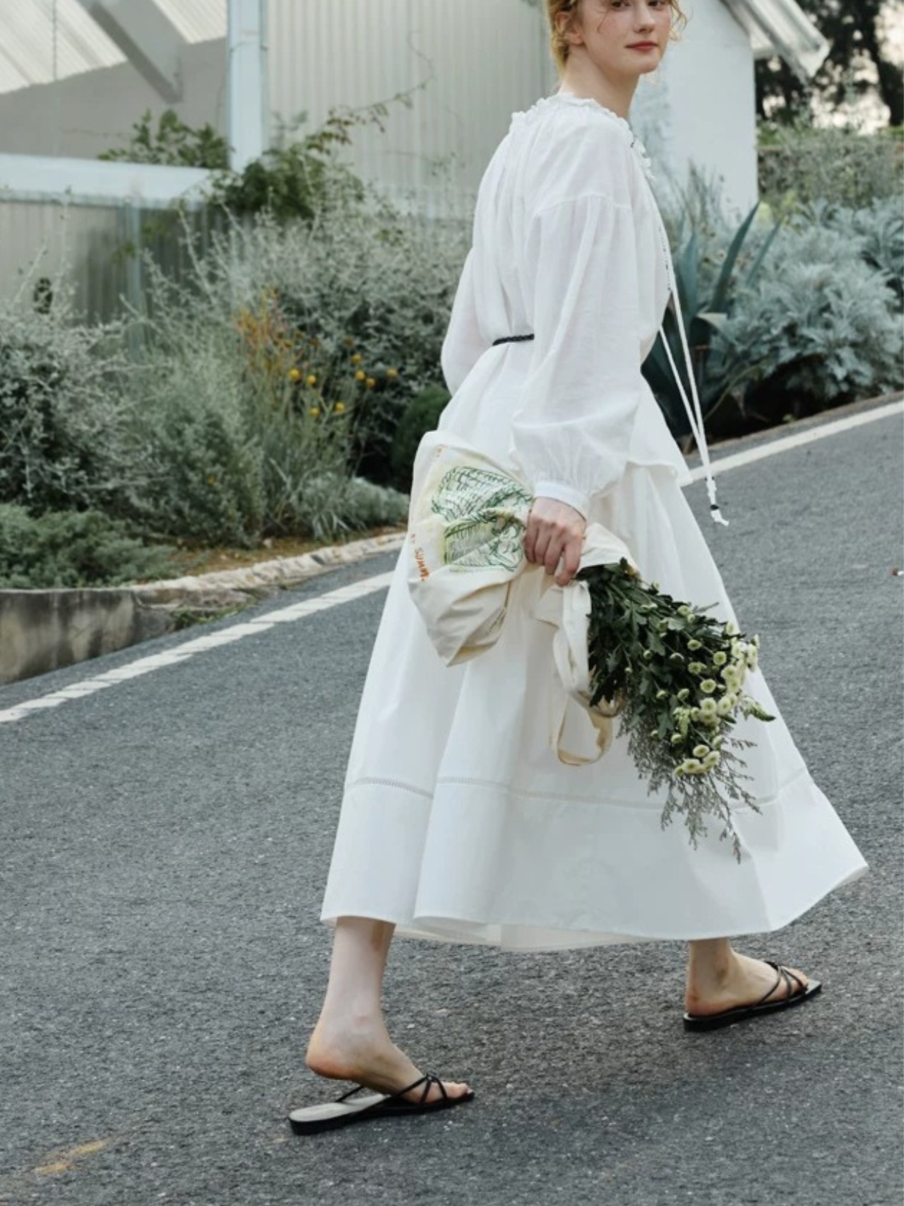 Provençale Frill Waist Skirt F0745