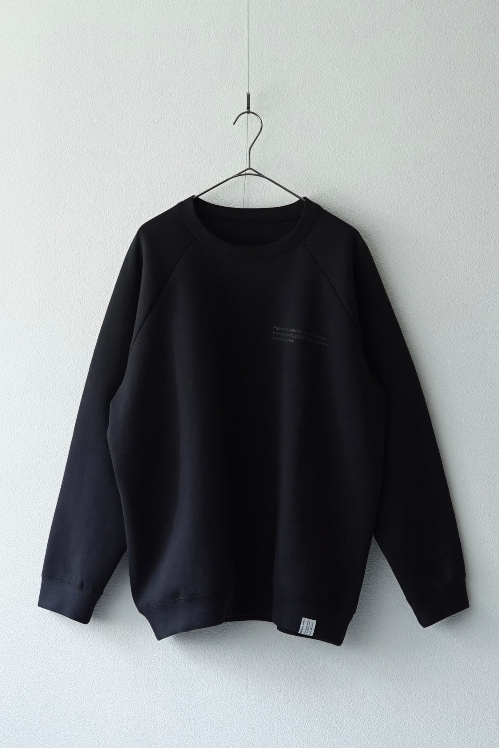 Multi High Function Double Knit / Raglen Sweat (SUMIKURO x BLACK)
