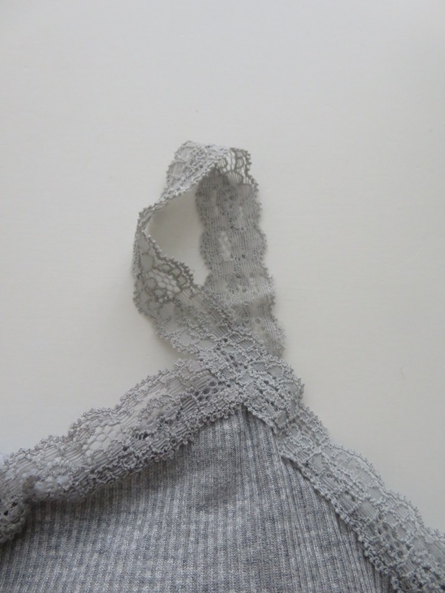 (即納) Fil. / Lace button cup sleeveless 3color
