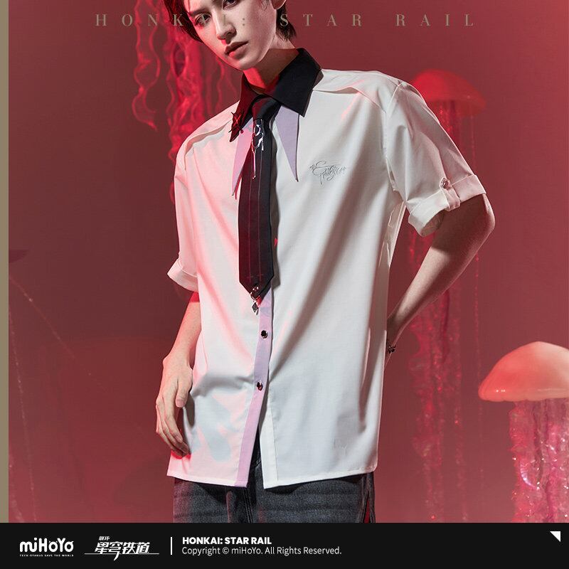 崩壊スターレイル　長夜月　半袖シャツ　XL　公式正規品 崩壊スターレイル 長夜月イメージ 半袖シャツ 男女兼用 特典アクスタ