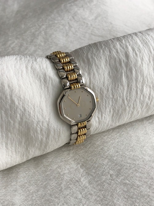 Christian Dior クリスチャン ディオール 腕時計 ゴールド オクタゴン ステンレススチール クウォーツ 48.203 s6cej8