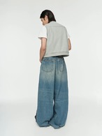 NFAI. Wide leg denim pants