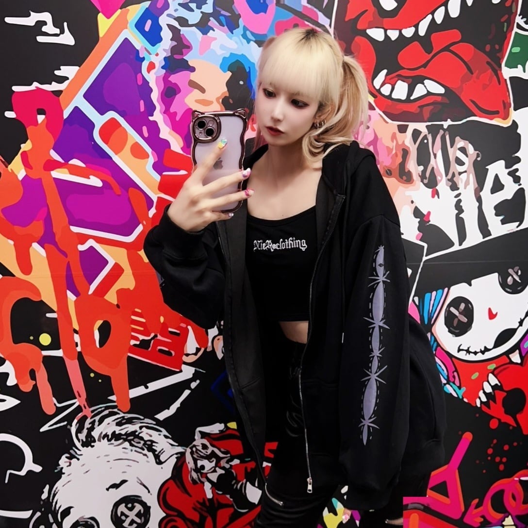 NIER STITCH DESIGN ZIP OUTER | NIER CLOTHING