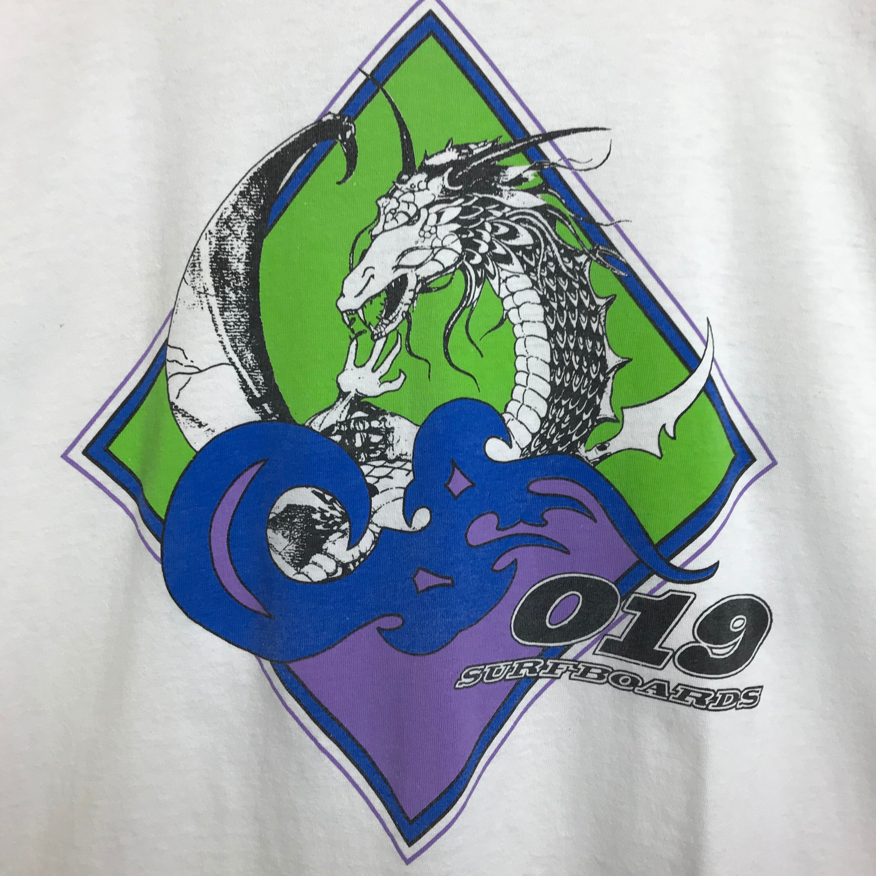 USA製 90s MICHAEL HEMINGS NEW YORK 019 SURFBOARDS ドラゴン USA製 90s MICHAEL HEMINGS NEW YORK 019 SURFBOARDS ドラゴン