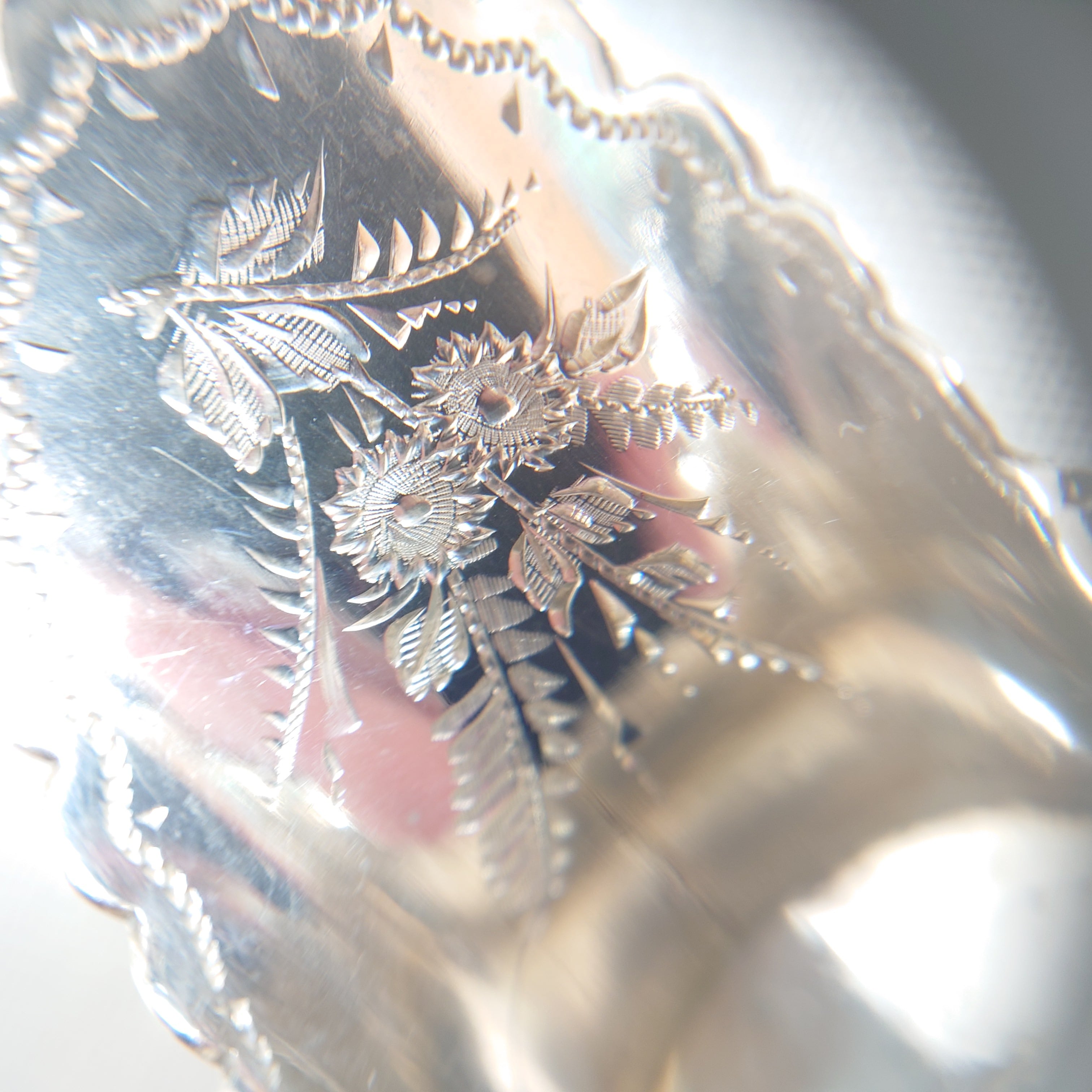 イギリス アンティーク 純銀 ティーキャディースプーン スコップ型