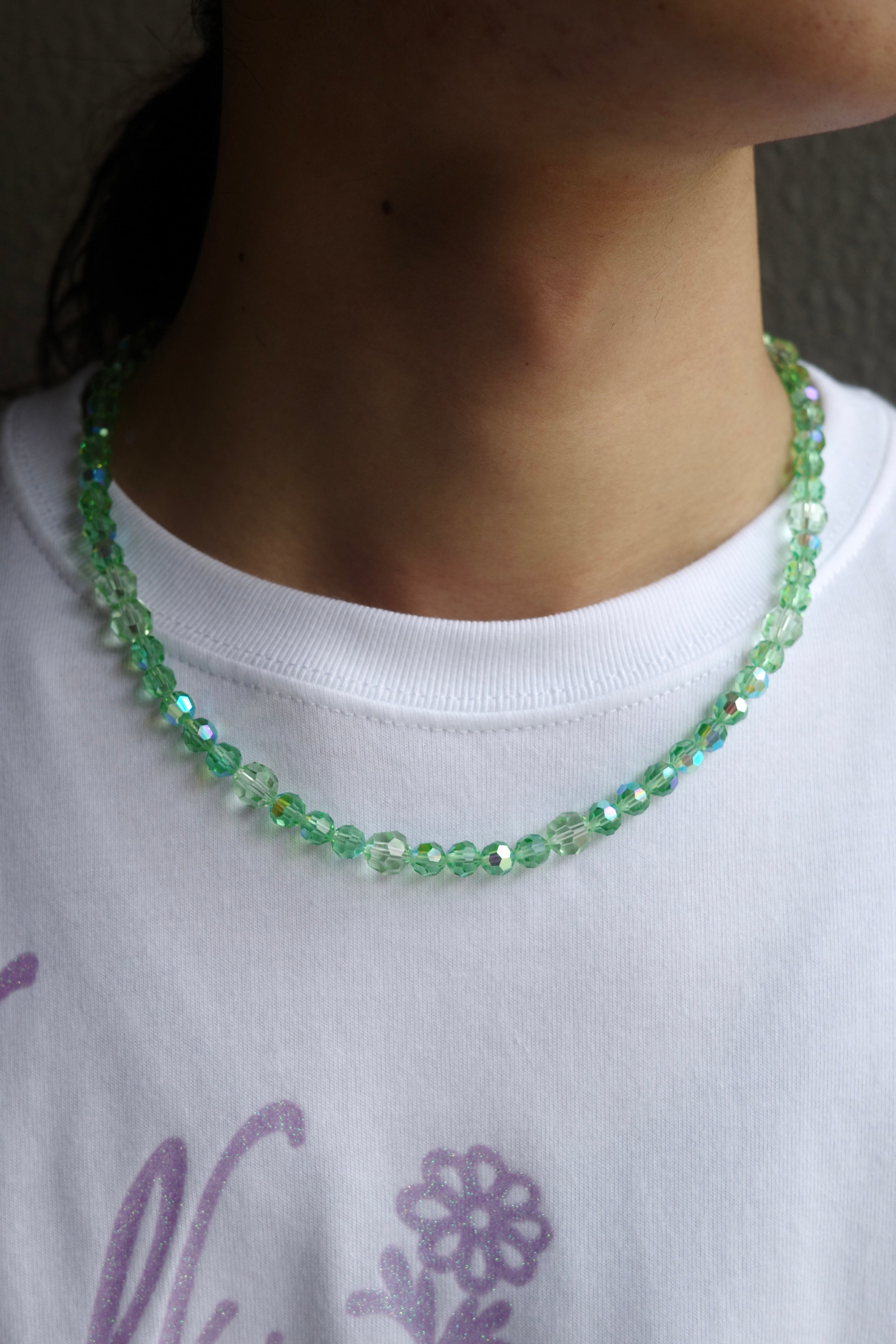 Daniel et Lili【40's Vintage Swarovski Necklace  -green-】