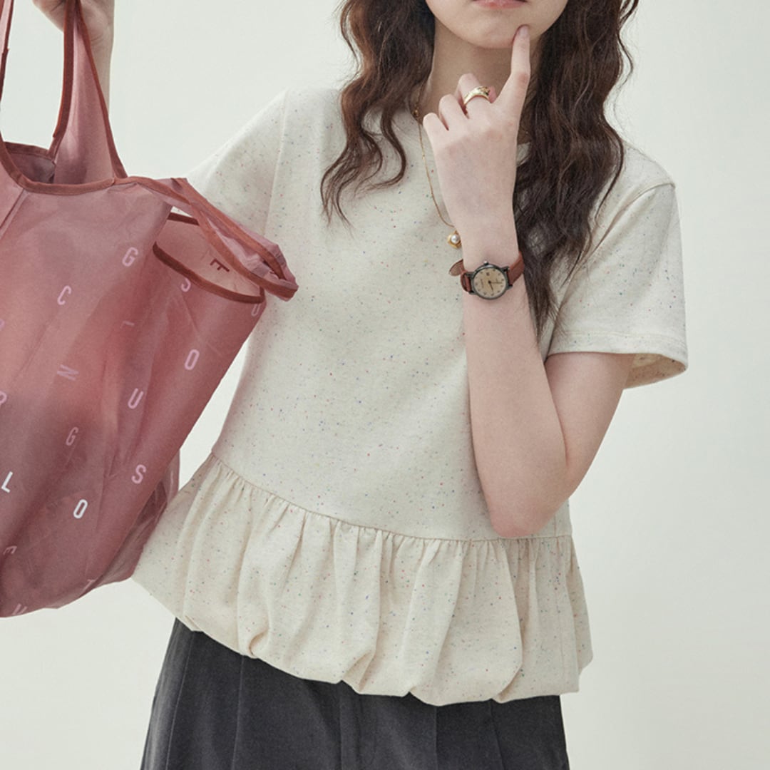 colorful flower bud design short sleeve t shirt