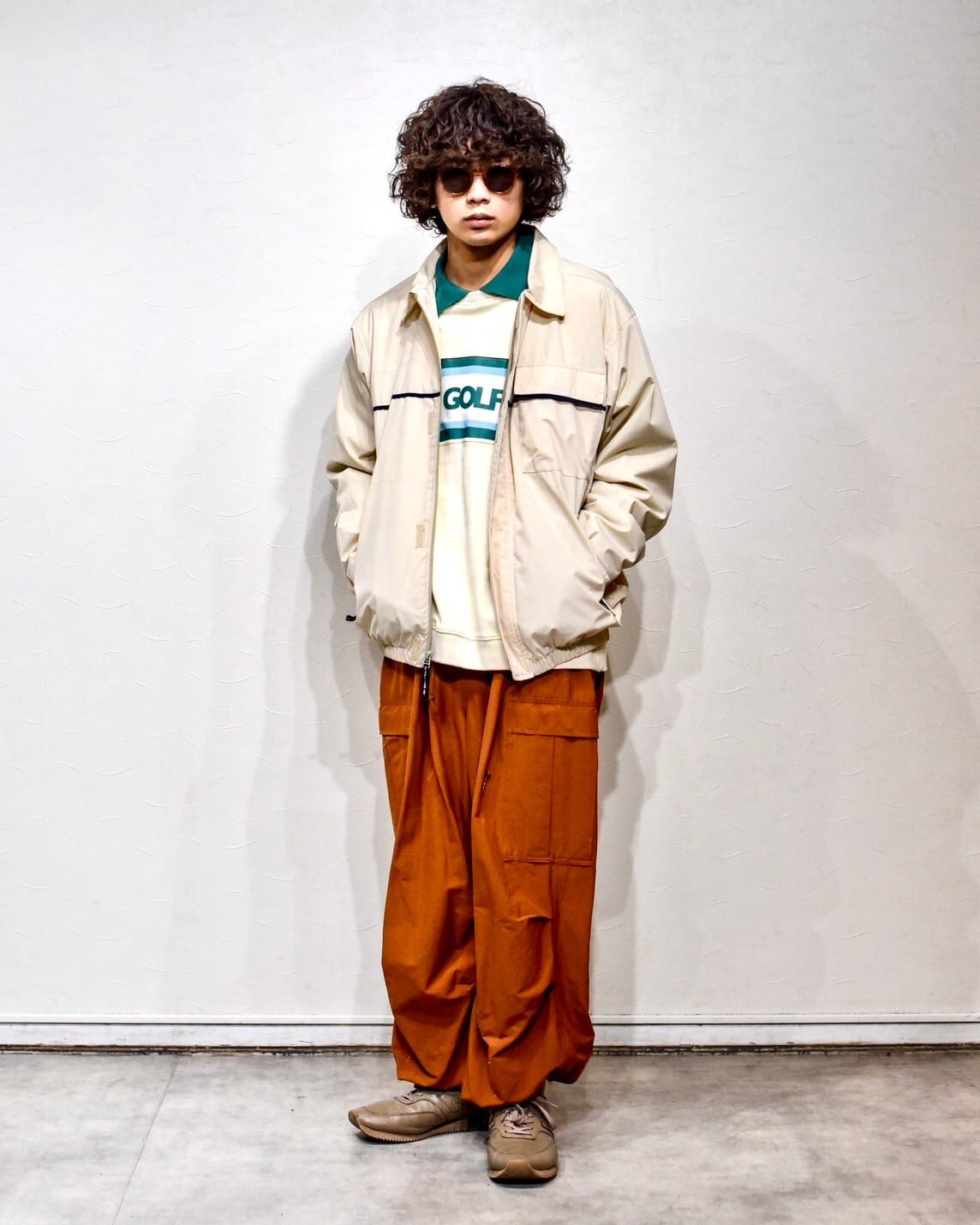 GOLF WANG - Sweat Polo Shirt (size-L) ¥12000+tax | Kodona Online Store