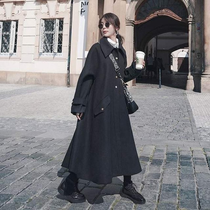 アウター ロングコート マキシ丈 オーバーサイズ 大人きれいめ モード