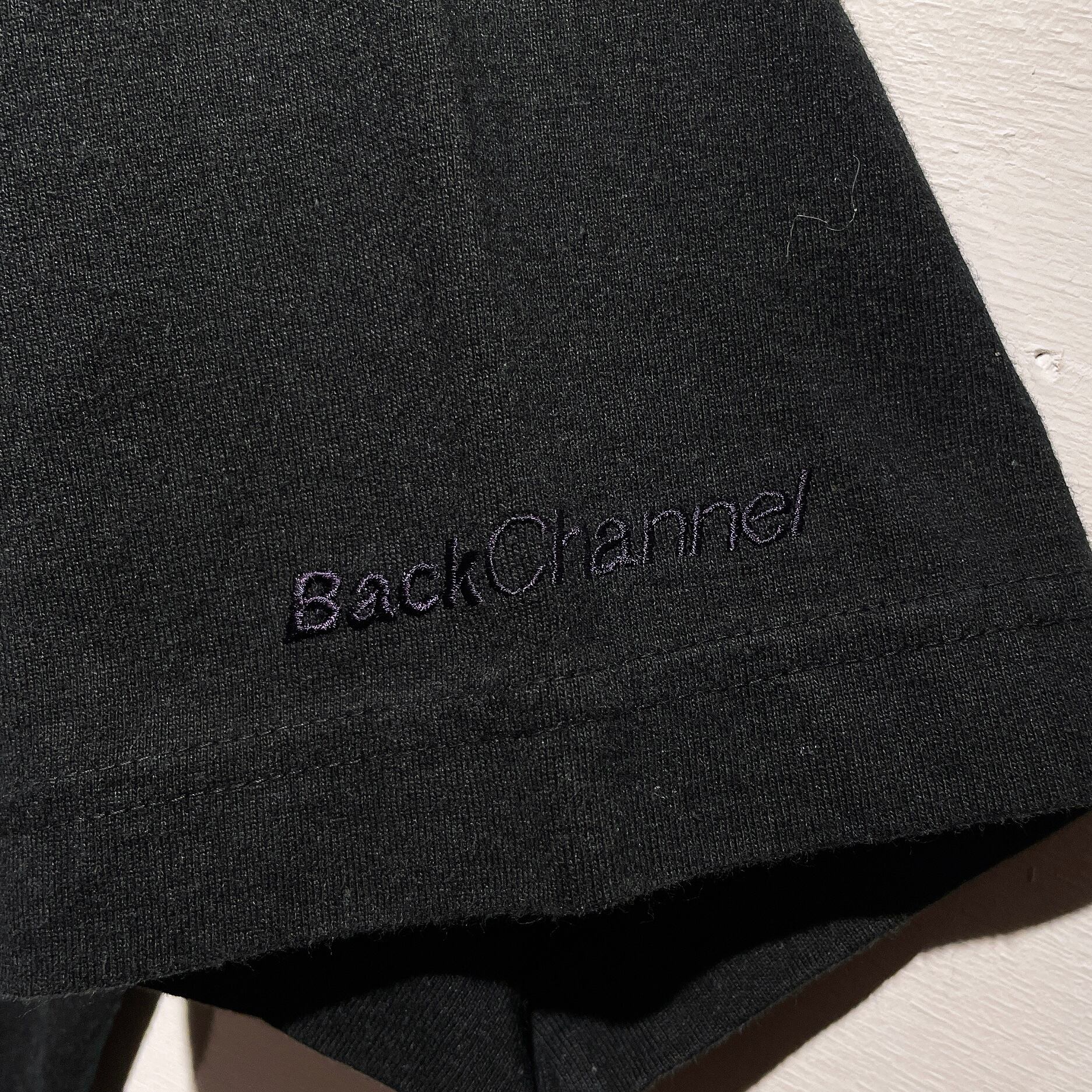 ” Back channel ” sexy girl printed black cotton Tee