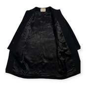 UNITED ARROWS ユナイテッドアローズ アルパカ混 ウール ノーカラー コート サイズ 36 /ブラック/レディース