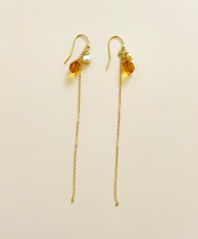 Swarovski hanging pierced earrings