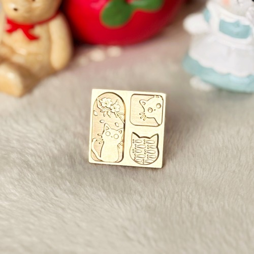 【縦23㎜×横23㎜】お散歩ねこ2　＃SWH-559