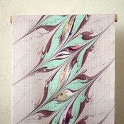 「夢喰鳥（ゆめくいどり）」蝶柄〜洗えるきもの（シルジェリー格子柄）〜