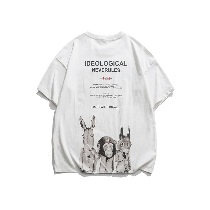 【新作】【送料無料】 Road Vintage Summer Student TrendPrint半袖メンズeseレトロルーズラウンドネックハーフスリーブTシャツ-Alibaba ショート サマー 夏物 Oネック ビンテージ hip6-161140273633628