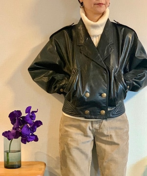 【送料無料】90's Leather Jacket